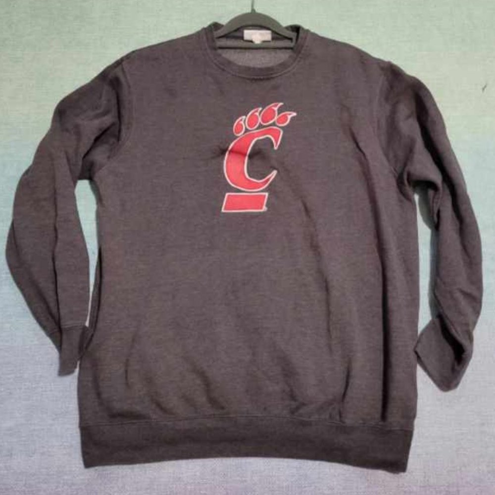 Men's Black Sweatshirt with Red 'C' Logo